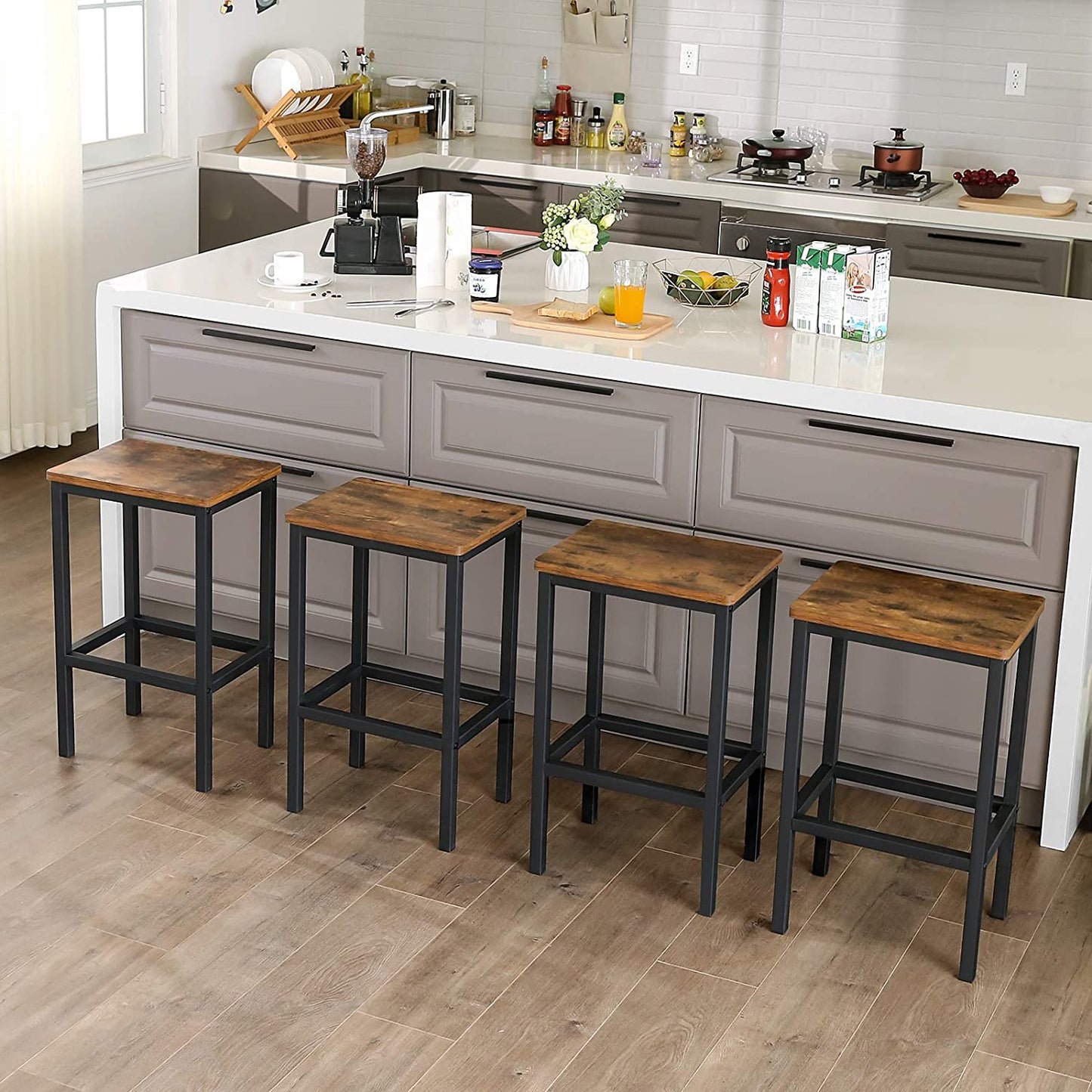 IRVING Rectangular Bar Stools (Set of 2)