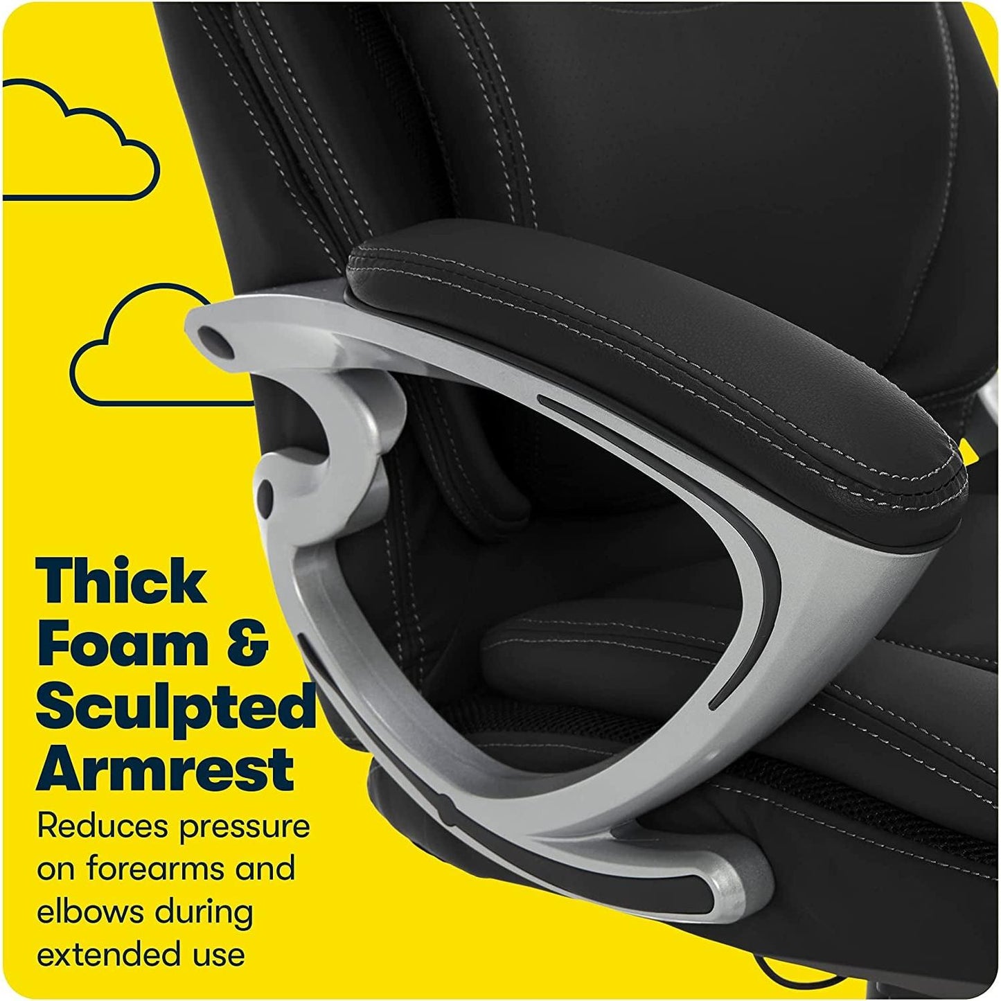 Ergonomic Executive Chair Bonded Leather With Air Lumbar