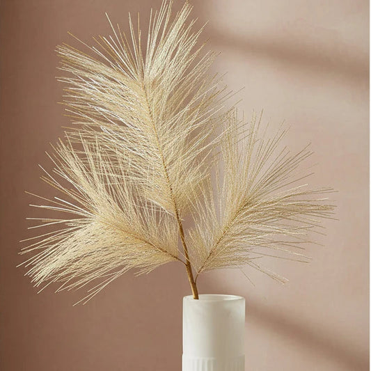 37"L Gold Metallic Pine Needle Spray