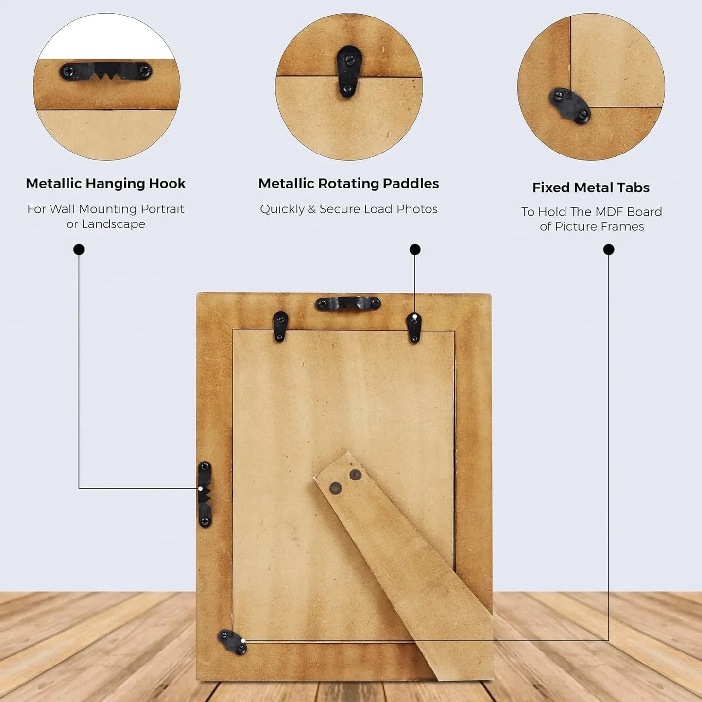 Picture Frames Hypno Daze Collection Wooden & Resin Inlay Frame in 4 Sizes
