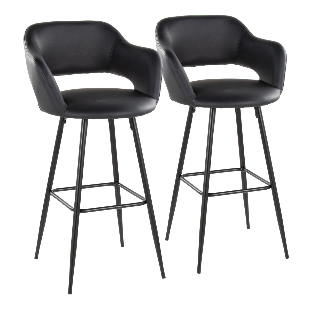 30" Contemporary Fixed-Height Barstool
