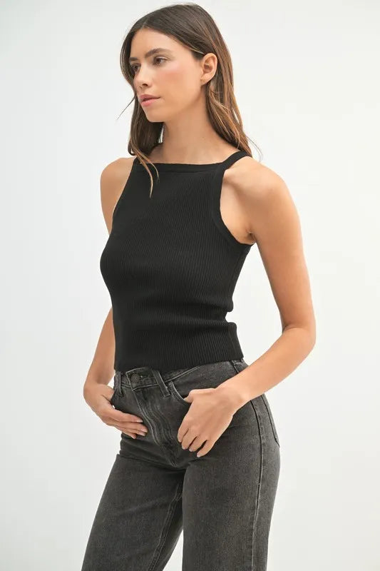 MABLE Ribbed Knit Tank