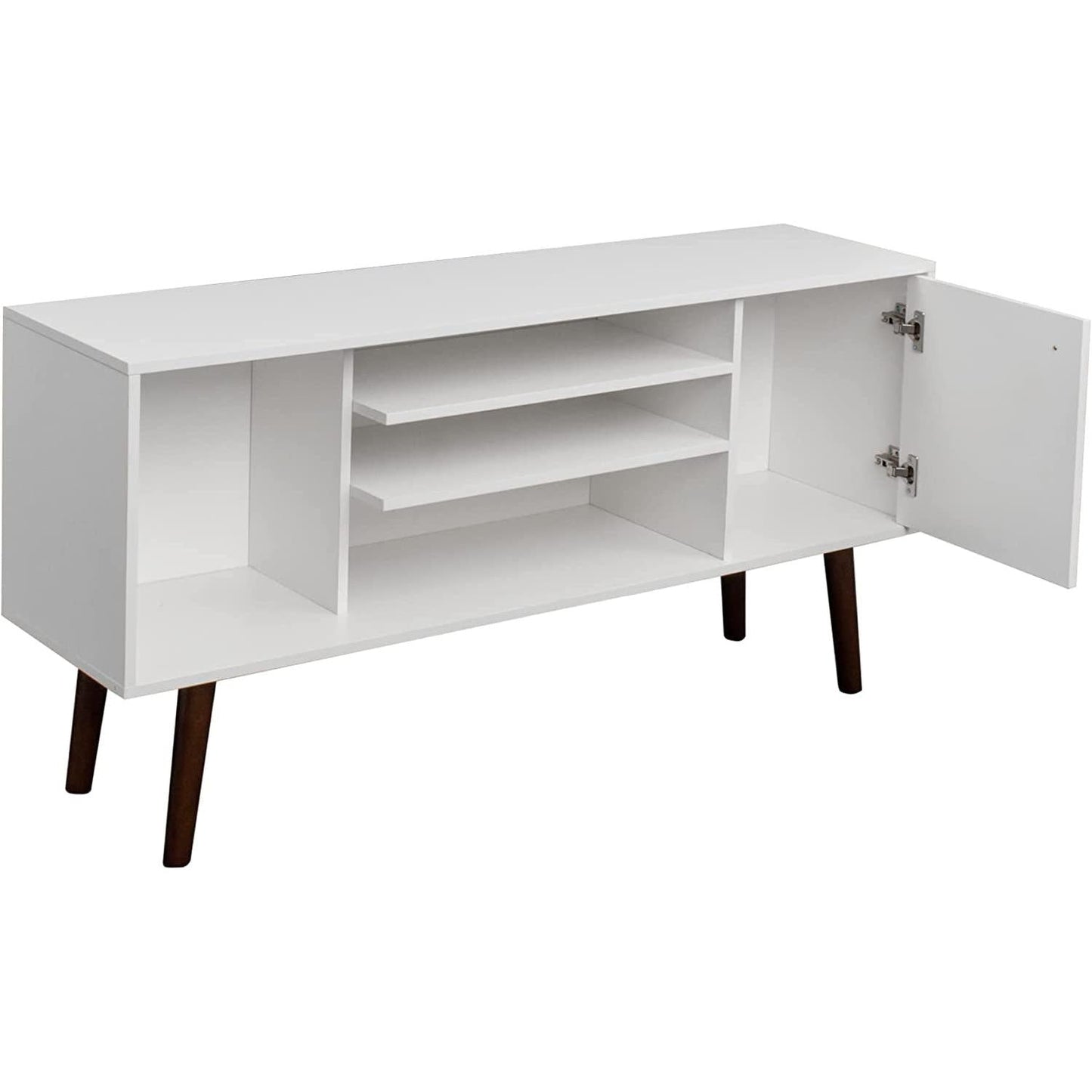 Farmhouse TV Stand for 65 Inch TVs With Storage Cabinet