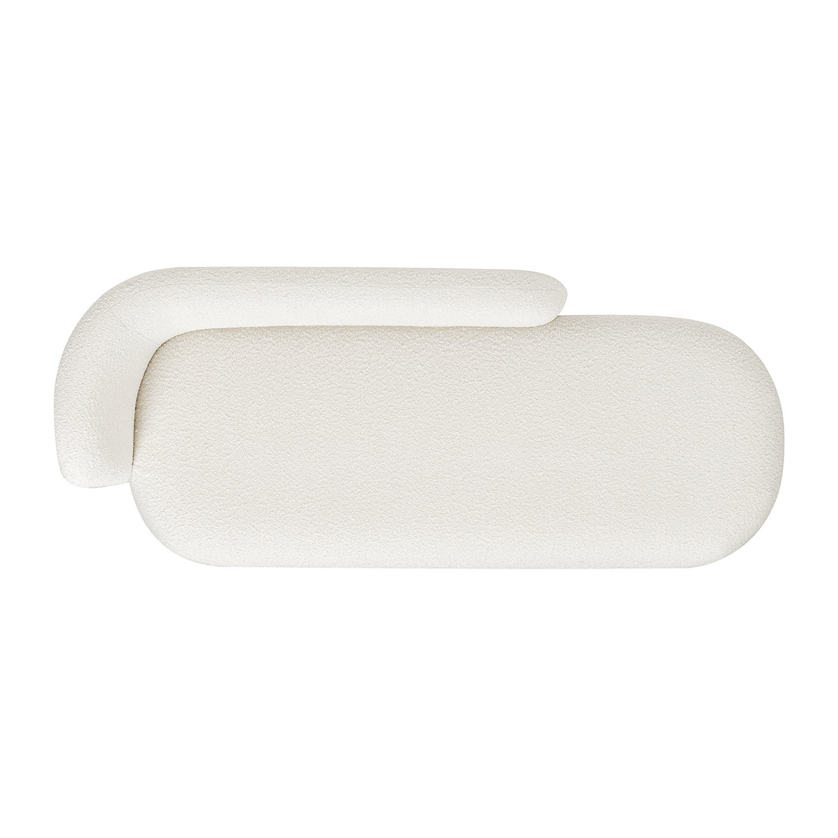 Aire 75" RAF Modern Rounded Chaise Lounge