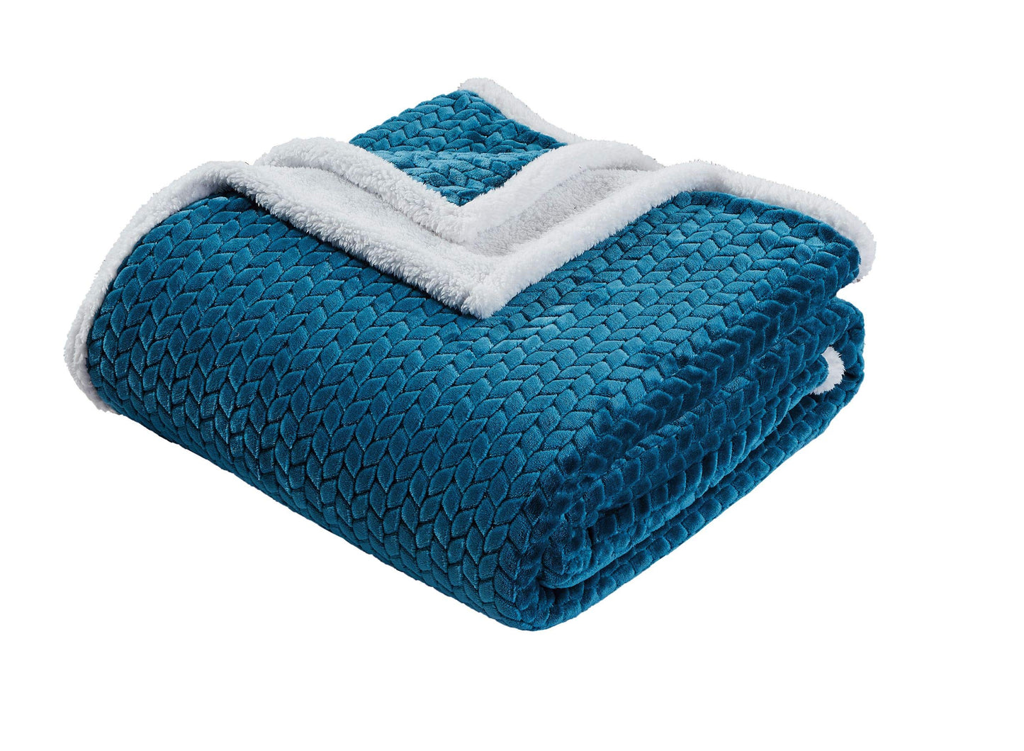 Decor&More Home Essentials Braided Sherpa Blanket