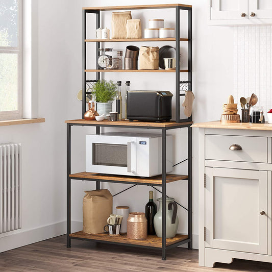 6-Tier Baker's Rack with Hutch