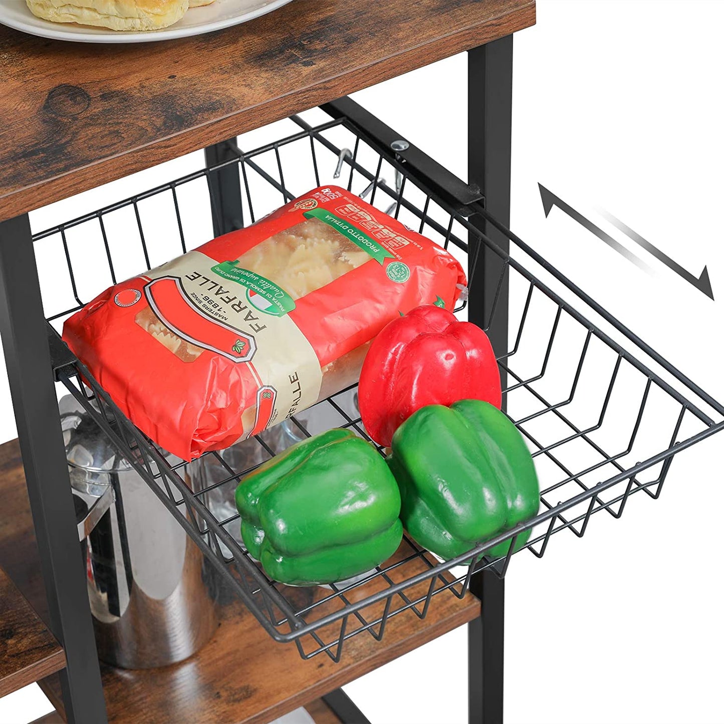 HELENA Kitchen Shelf with Spice Rack