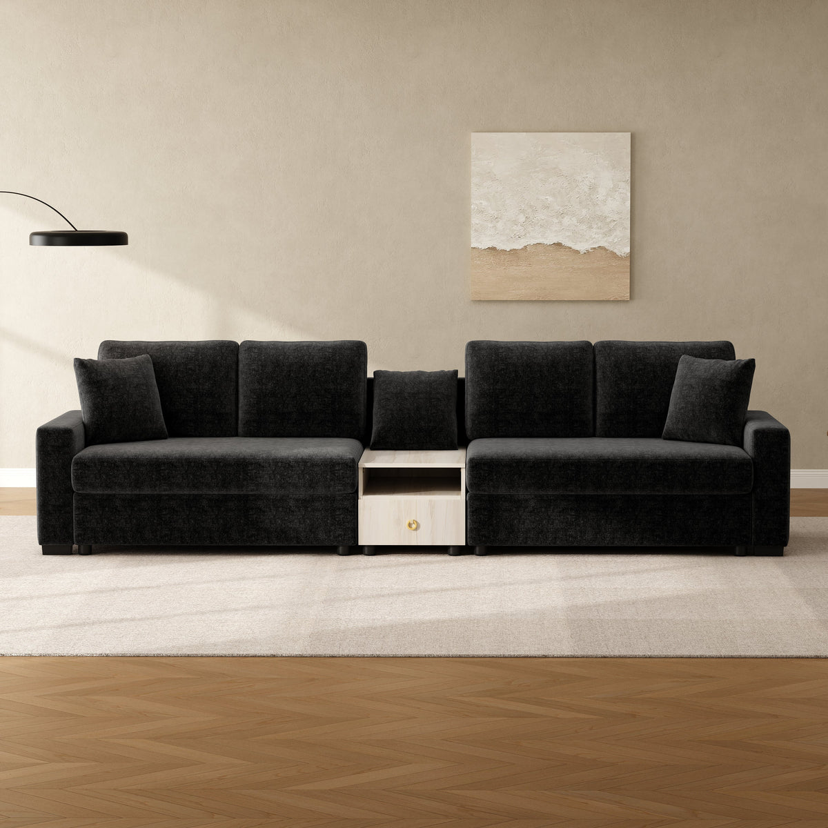 Modern Sofa Couch 127.9" Modular Sofa