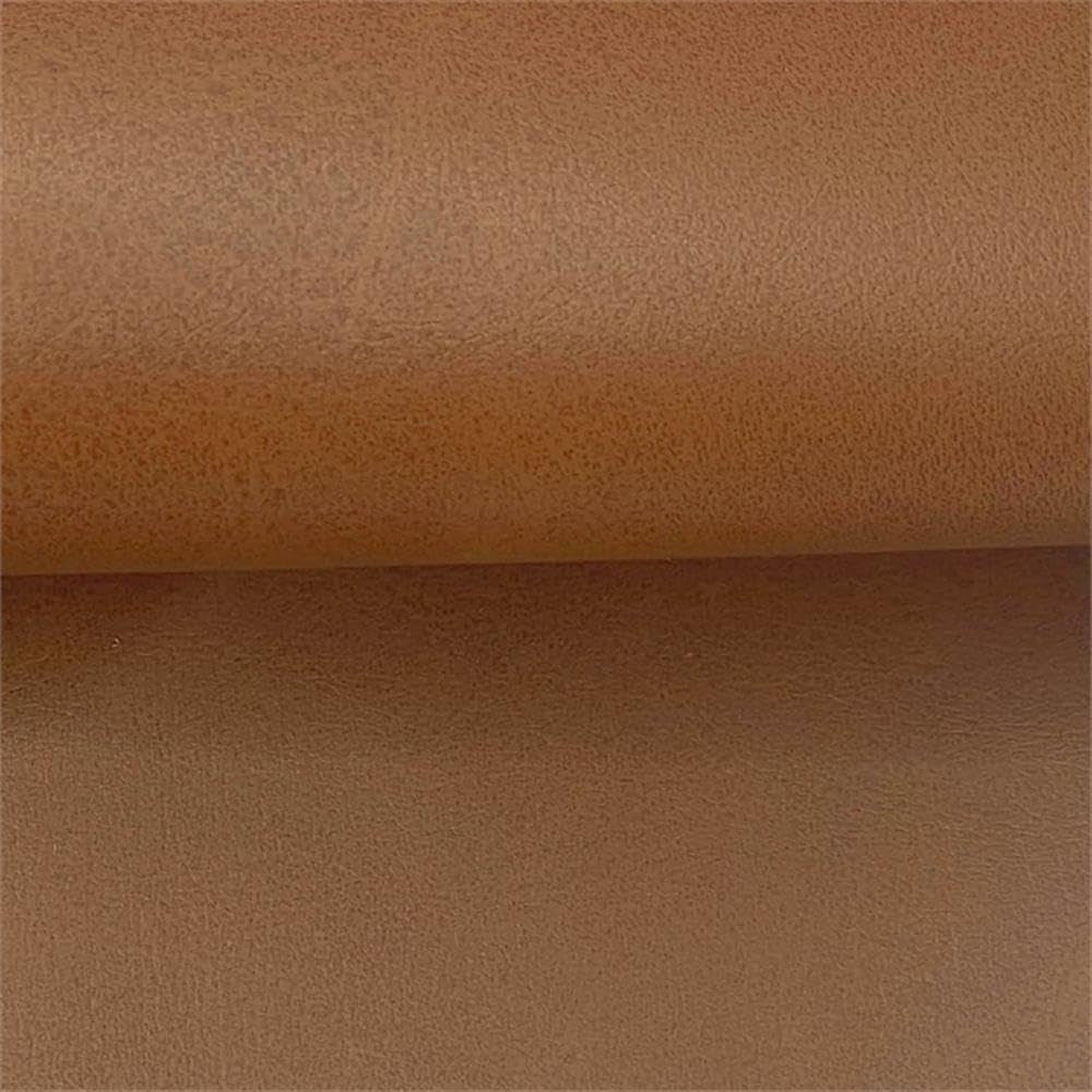 Eighteen Inch Caramel Brown Square Ottoman Footstool