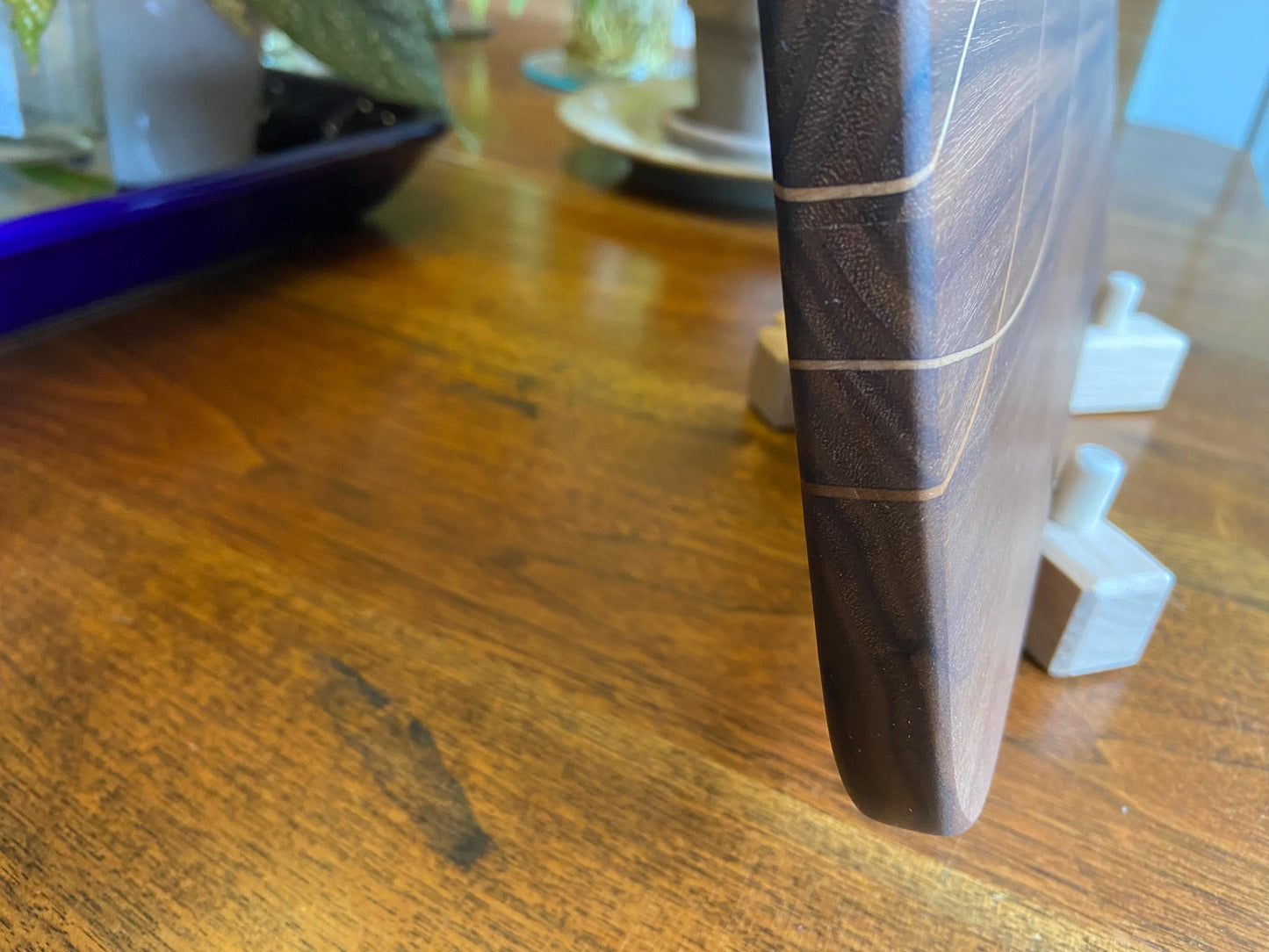 Walnut Charcuterie Board - Cherry & Maple Decorative Banding