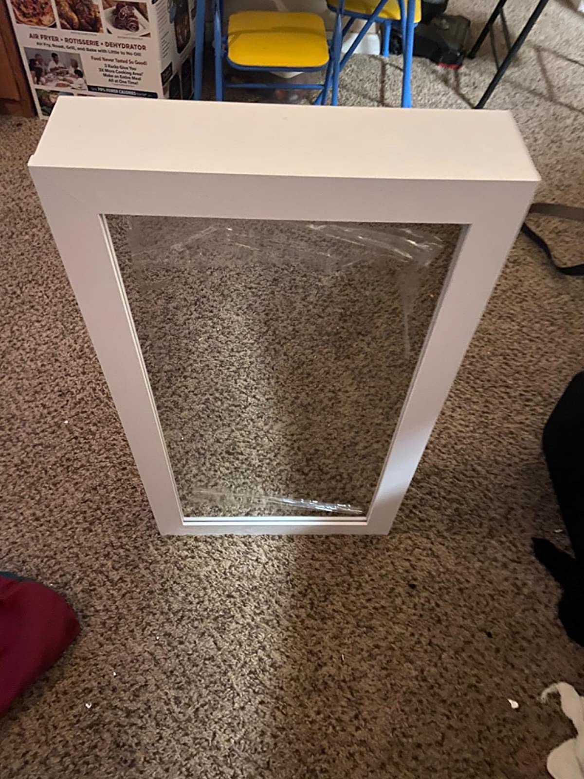 Lockable Jewelry Cabinet Armoire with Mirror, Wall-Mounted Space Saving Jewelry Storage Organizer White