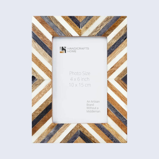 Picture Frames Hypno Daze Collection Wooden & Resin Inlay Frame in 4 Sizes