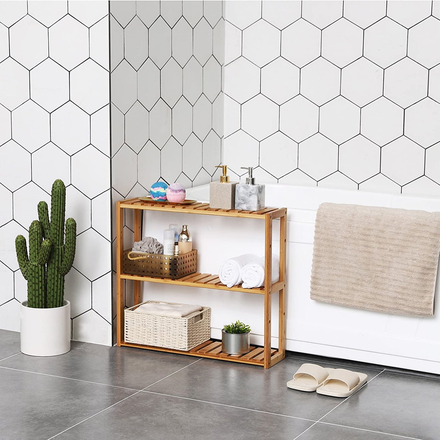 Bamboo Bathroom Shelf
