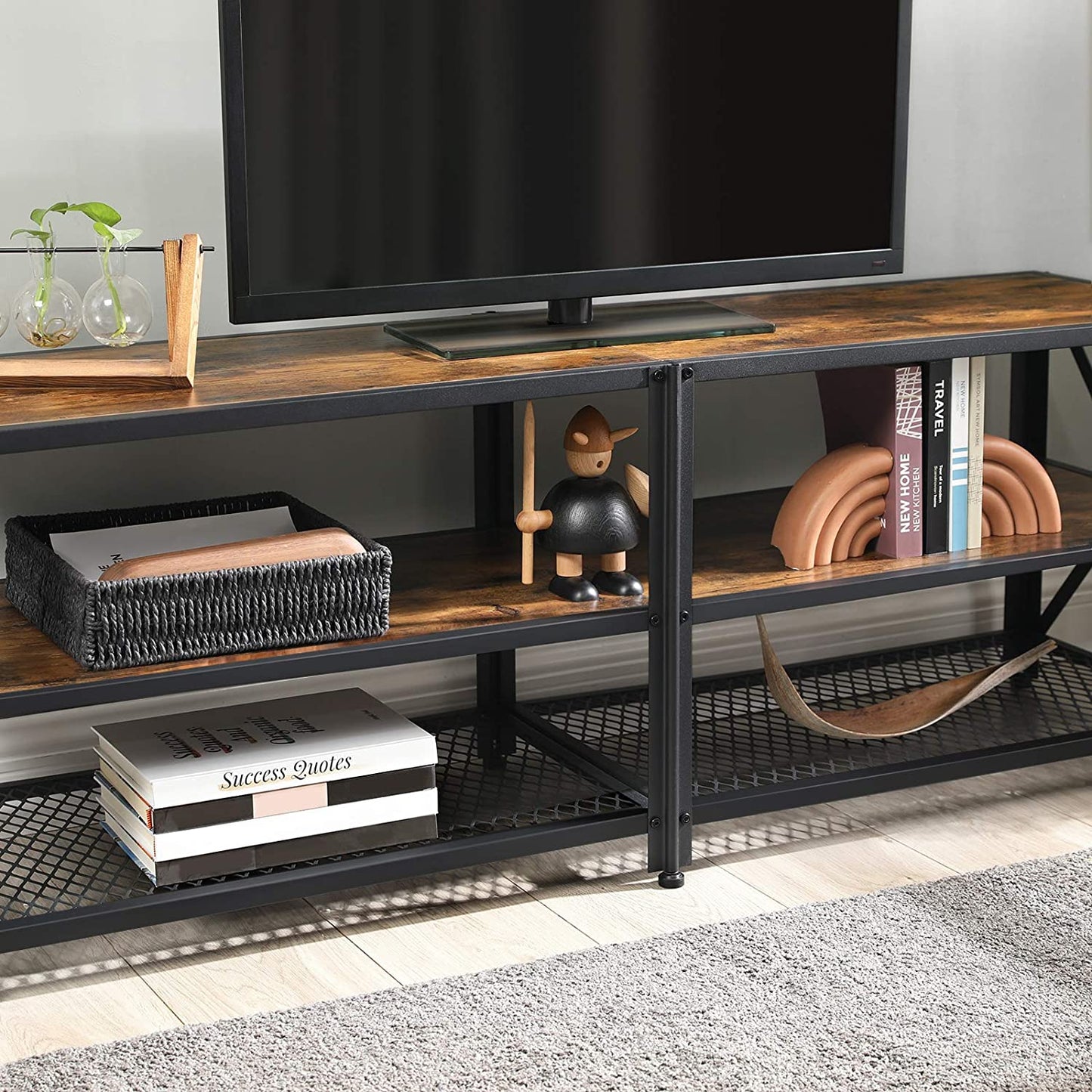 TV Stand for up to 70” TV, 3-Tier, 63” 3