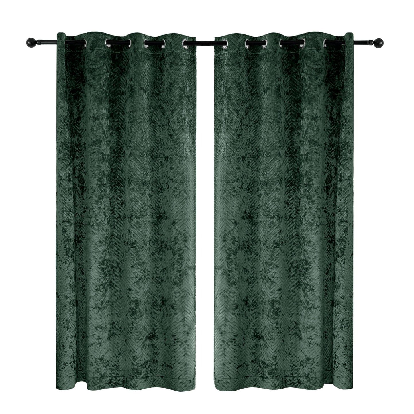 Double Layer Velvet Door Curtain, 100% Blackout, 1 Panel