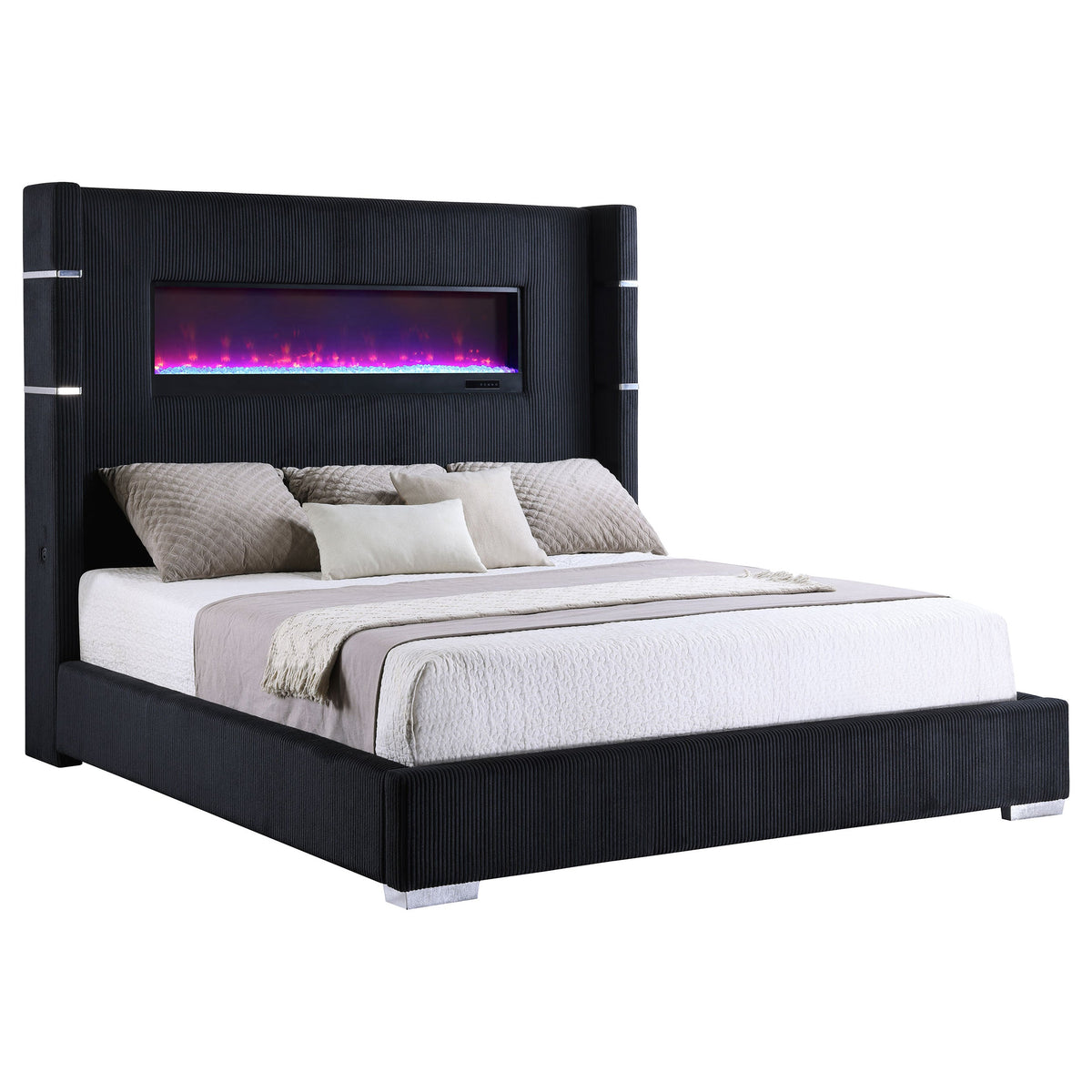 Judah Wingback Panel Bed