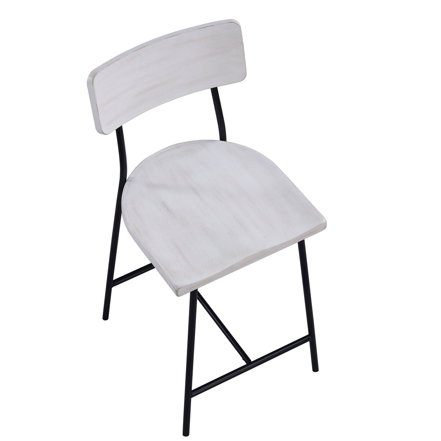 Badin Wood and Metal Modern Counter Stool