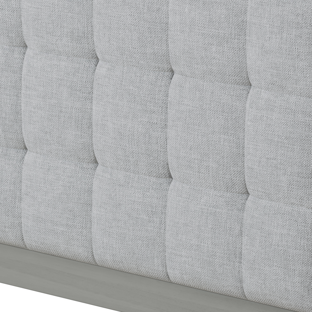 Solid Wood Platform Upholstered Headboard California King Bed