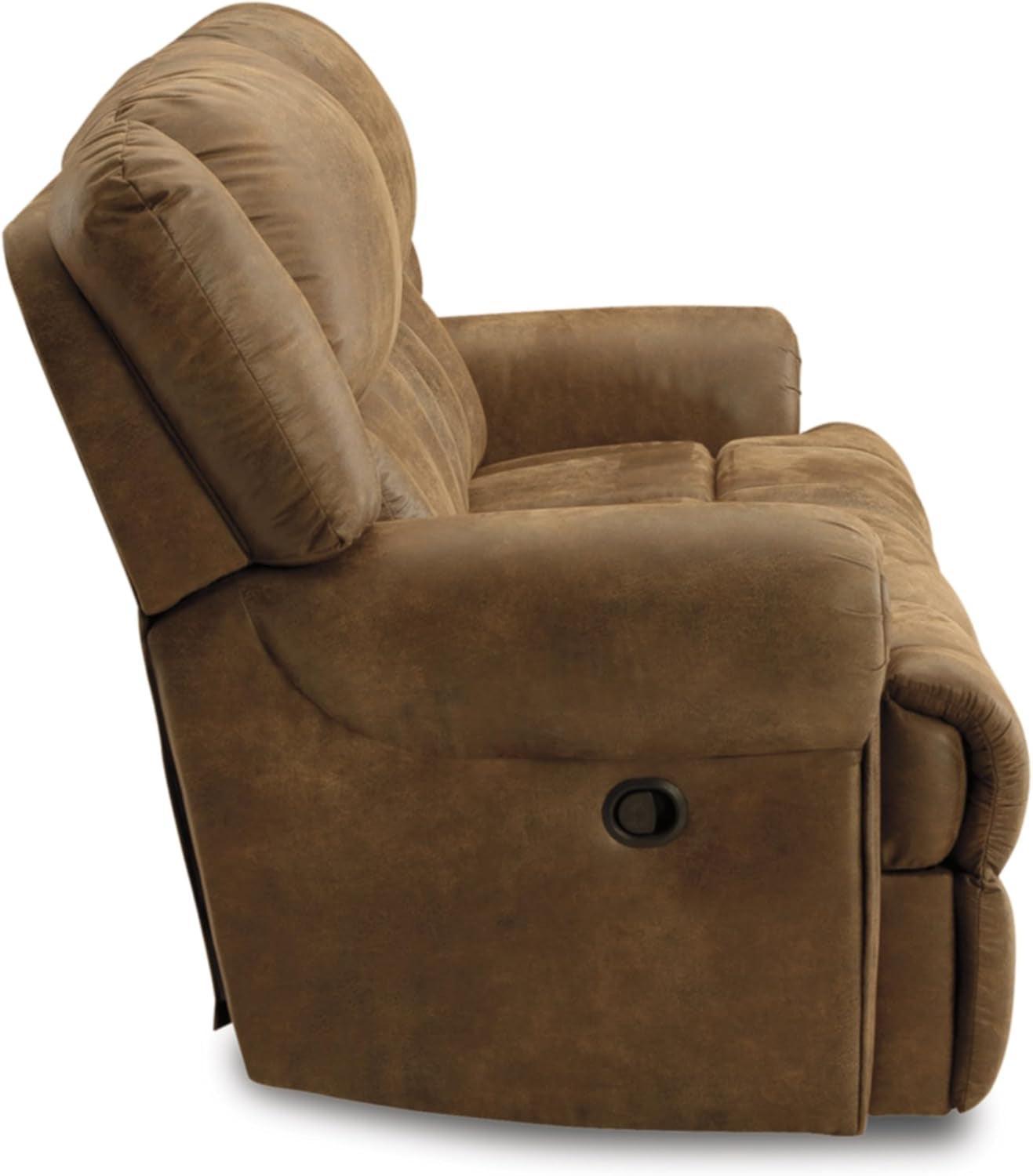 Boothbay Faux Leather 2 Seat Reclining Sofa Dark Brown