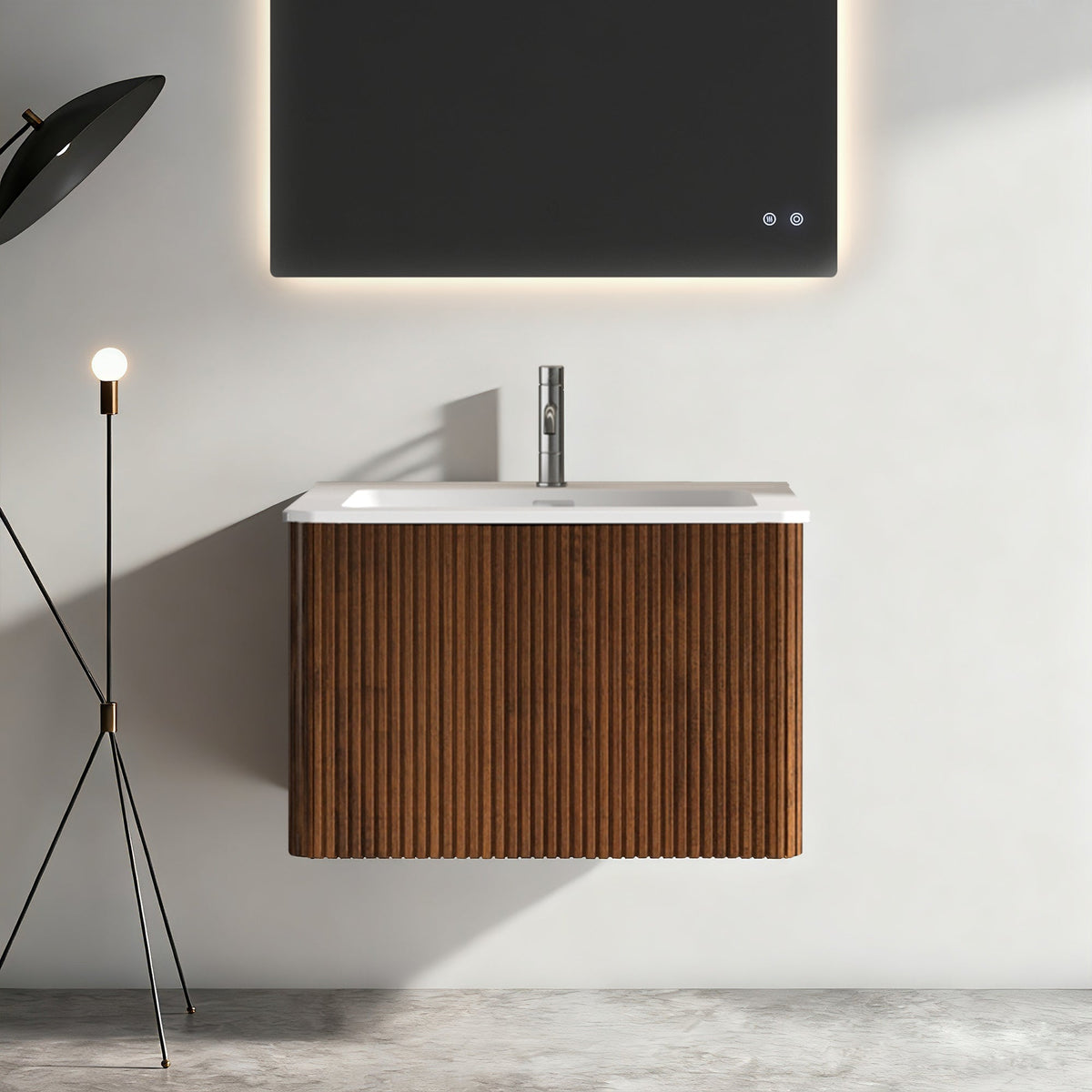 Etna 24" Striped Floating Bathroom Vanity