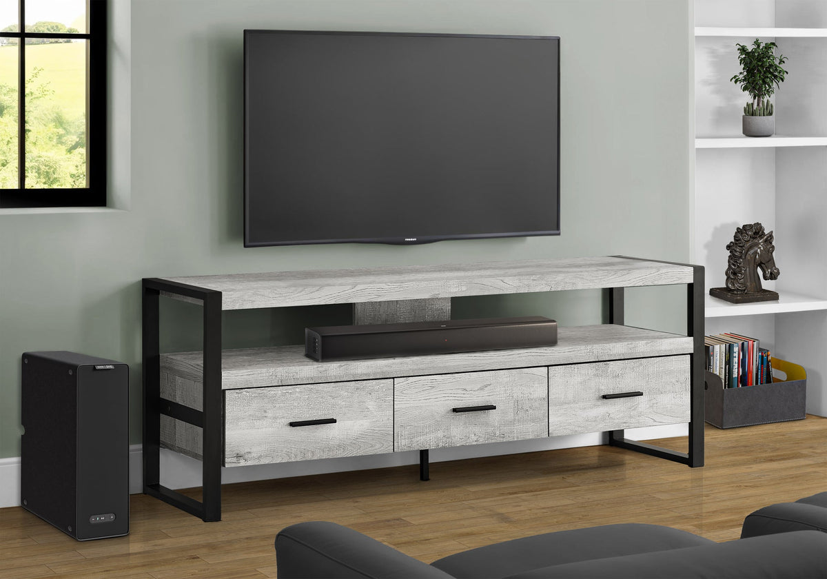 60 Inch TV Stand Console with Media Storage Drawers