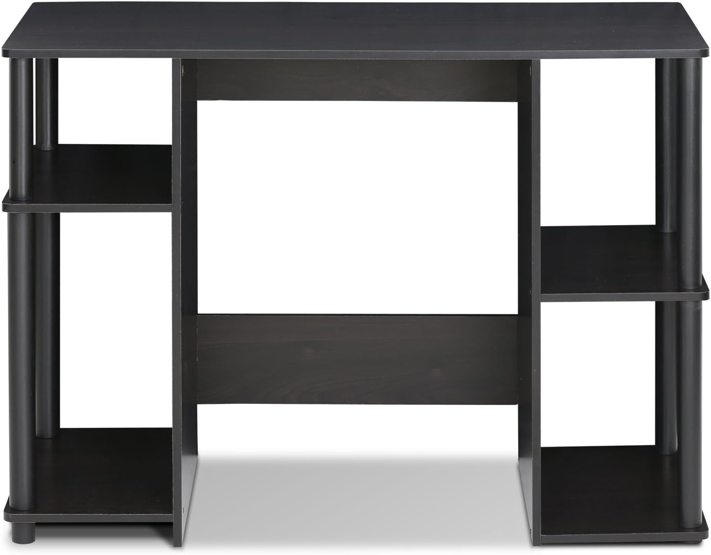 JAYA Computer Study Desk With Open Storage Espresso Finish