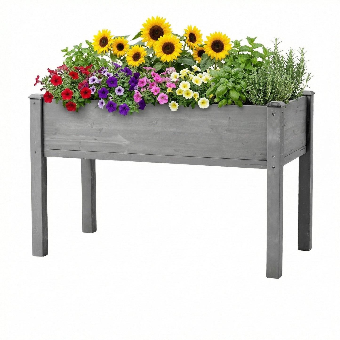 48x24x30 Inch Raised Garden Bed with Legs