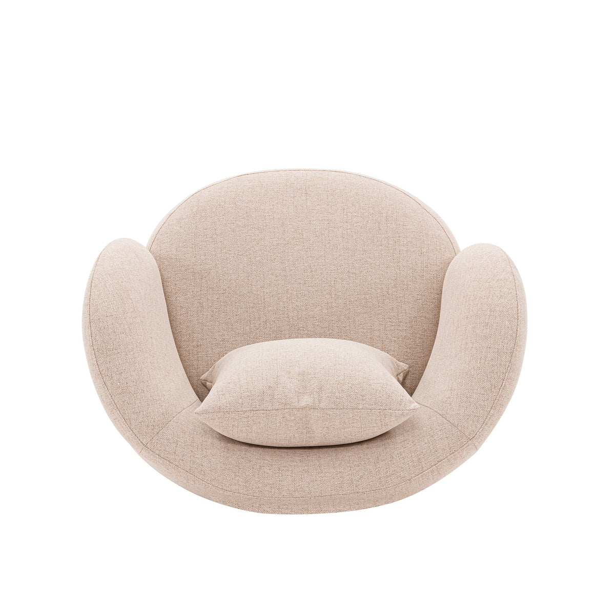 Siri Upholstered Lounge Chair in Wheat