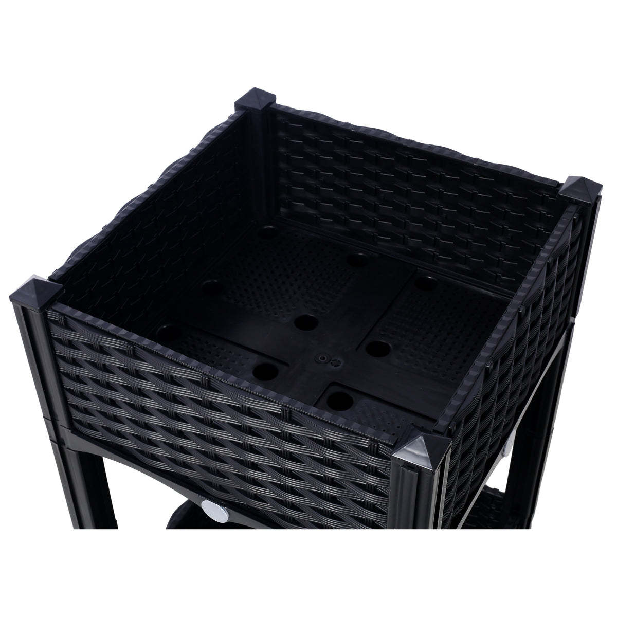 Planter Raised Beds - Elevated Planter Garden Box with Drainage Plug