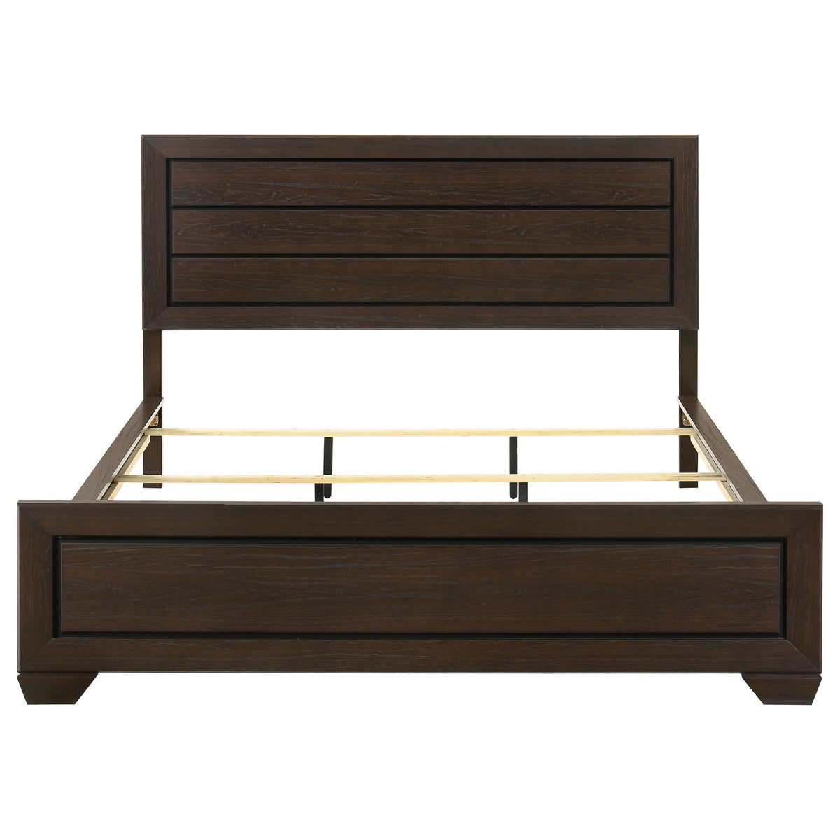 Villeparisis Dark Cocoa California King Panel Bed