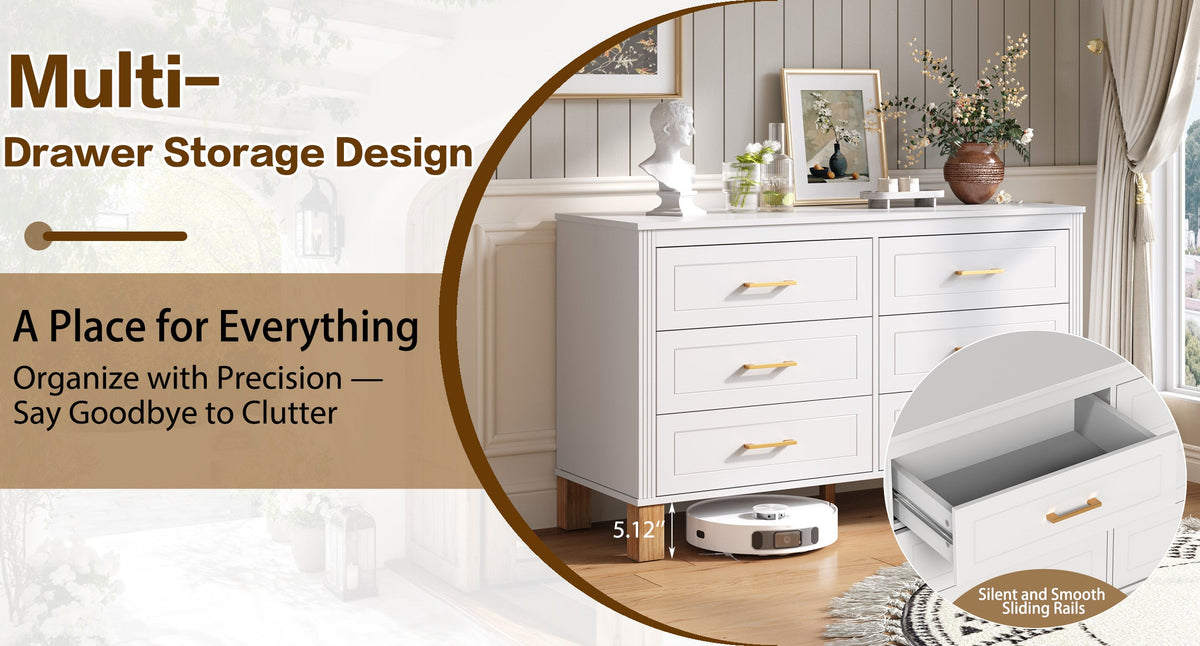 6-Drawer Double Dresser