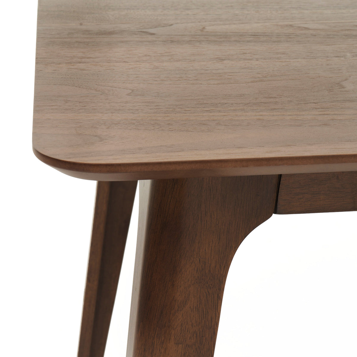 Mid-Century Modern Rubberwood Dining Table