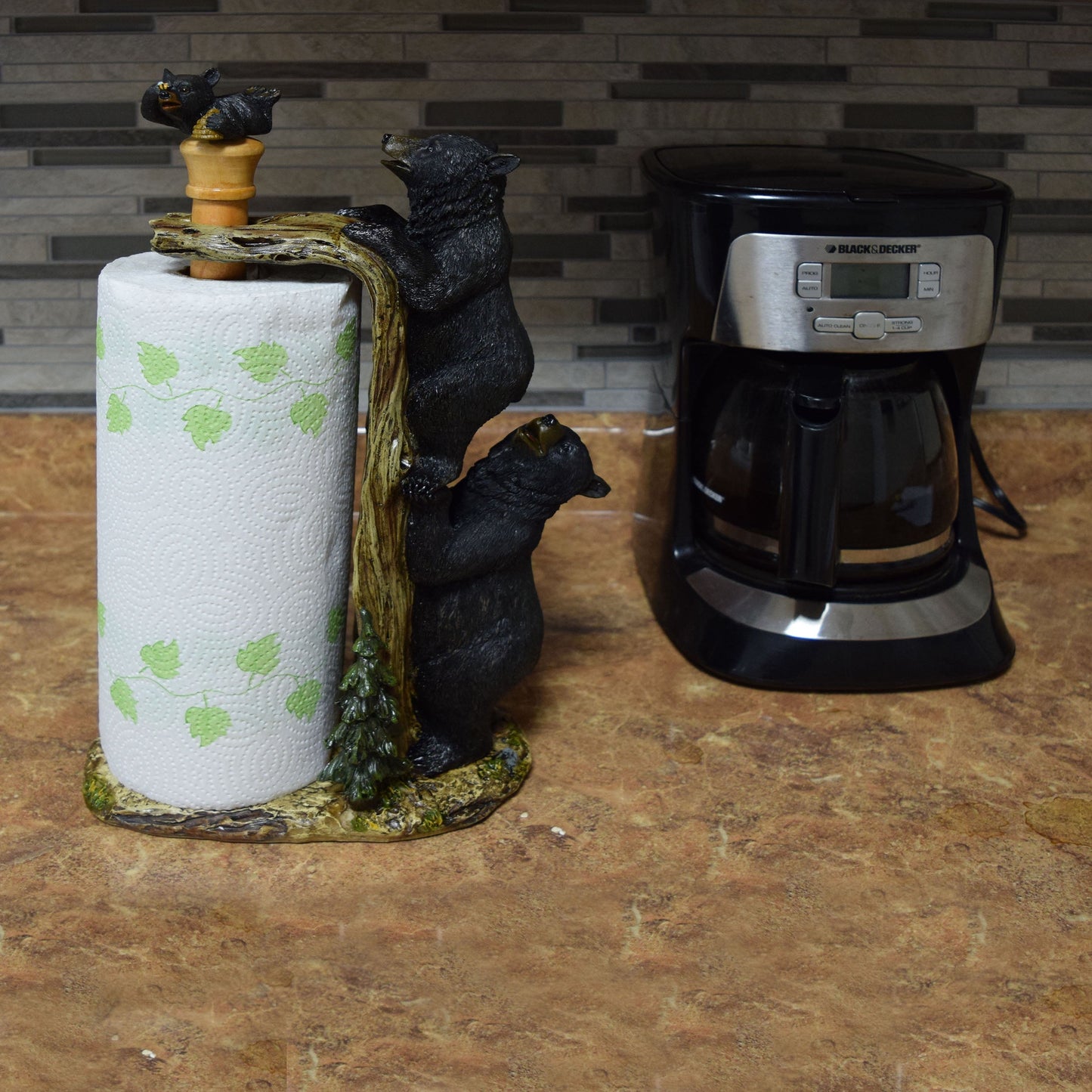 Paper Towel Holder-Bear