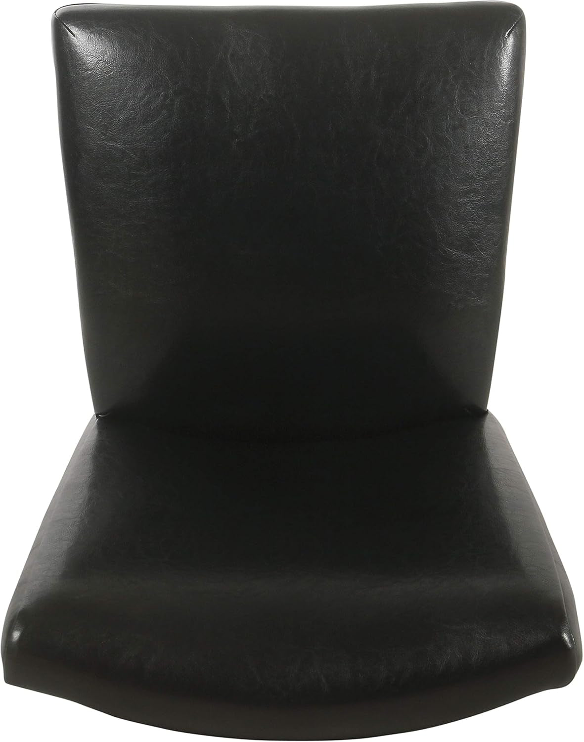 Parsons Dining Chair Black Faux Leather Modern Style