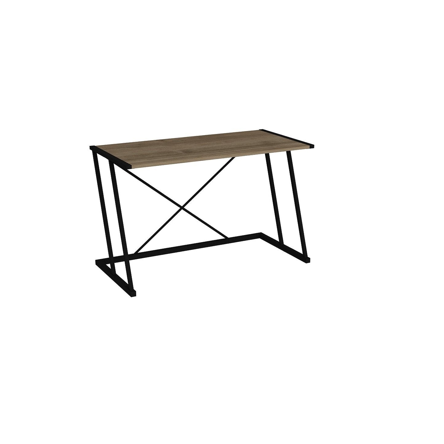 Anemon 47'' Wide Computer Desk with Crossbar Metal Frame