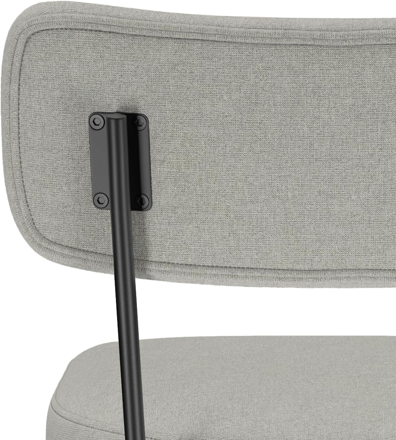 Giselle Swivel Bar Stools Set 2 29 Inch Upholstered Light Grey