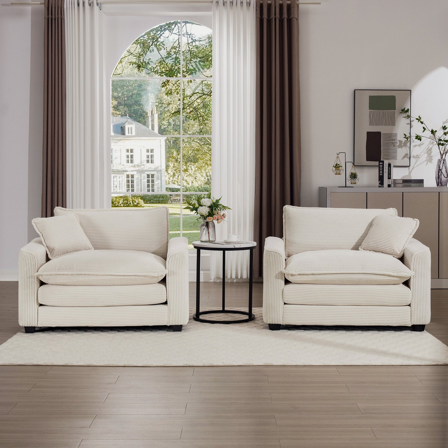 Luxurious and Sophisticated Deep Seated Sofa Set