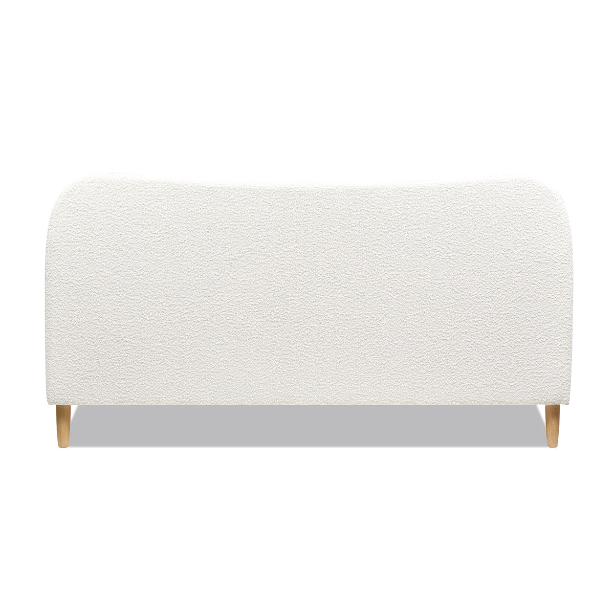 Roman Curved Headboard Upholstered Platform Bed, King