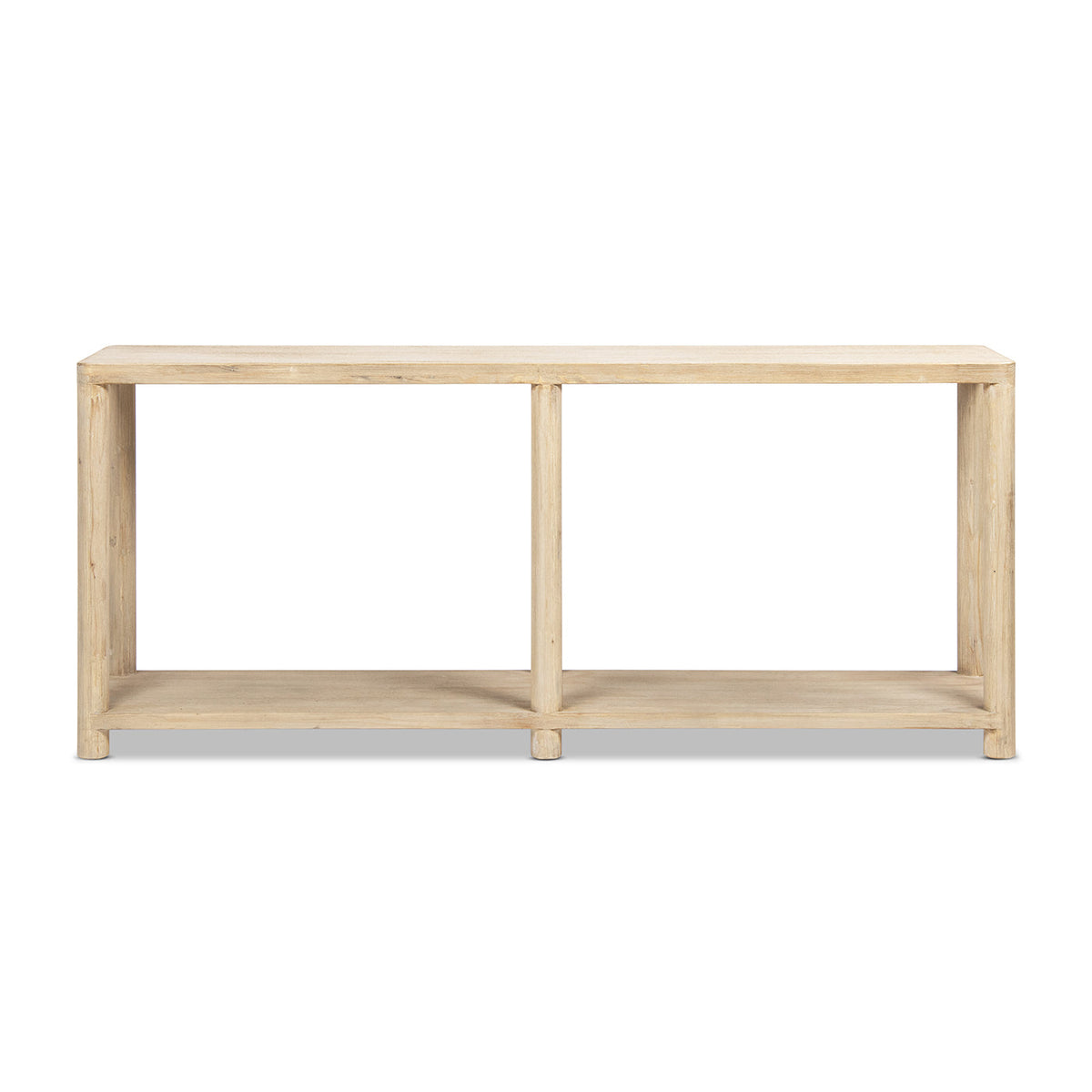 Milo 71" Reclaimed Wood Console Table with Lower Shelf