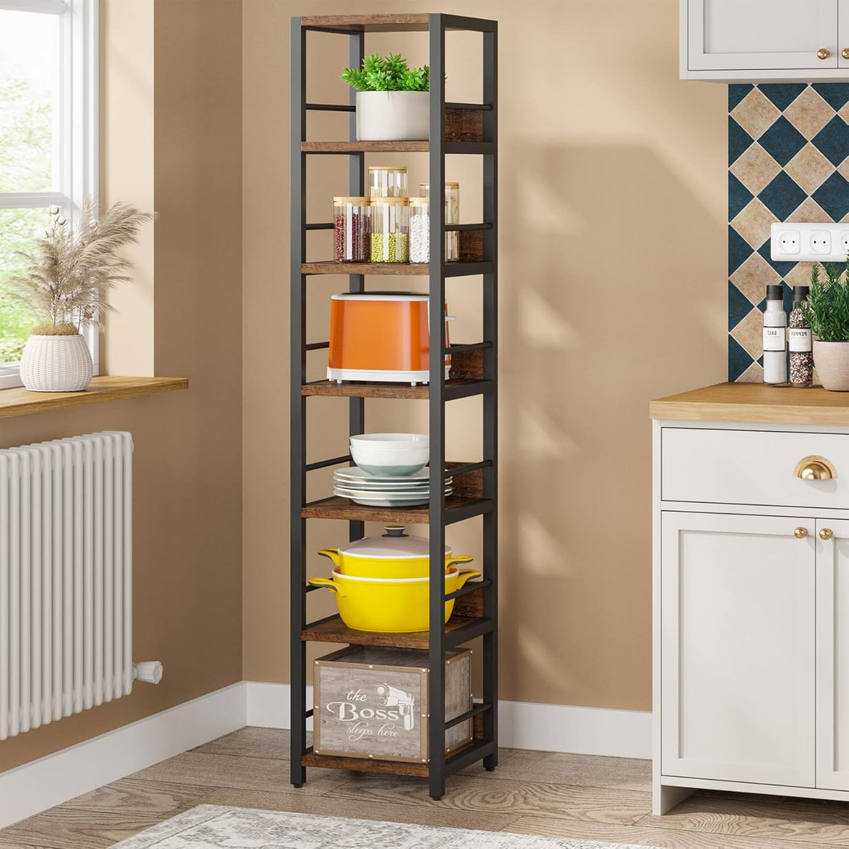 74.80" Tall 6-Tier Corner Shelf