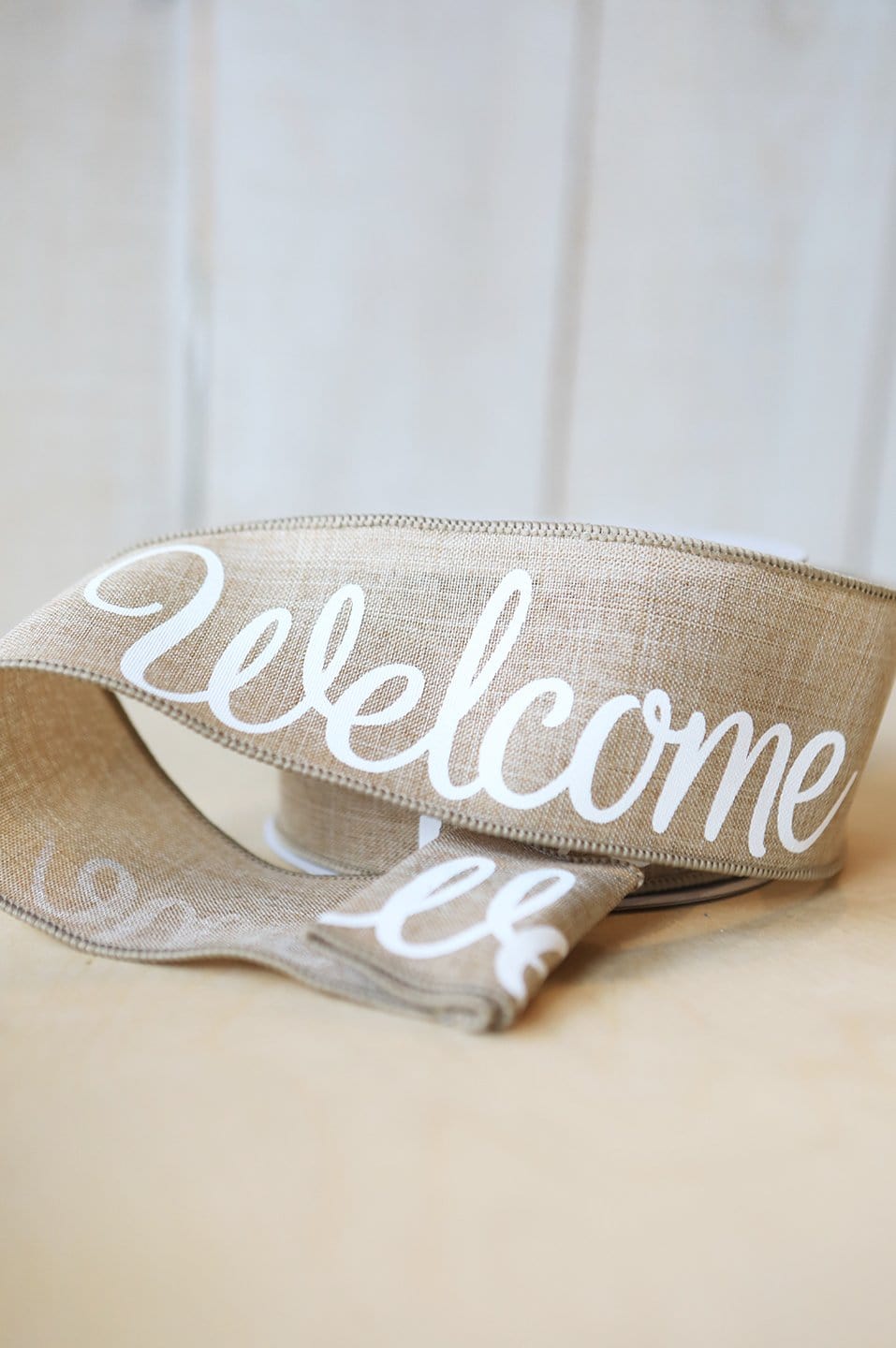 Flax Color Welcome Ribbon