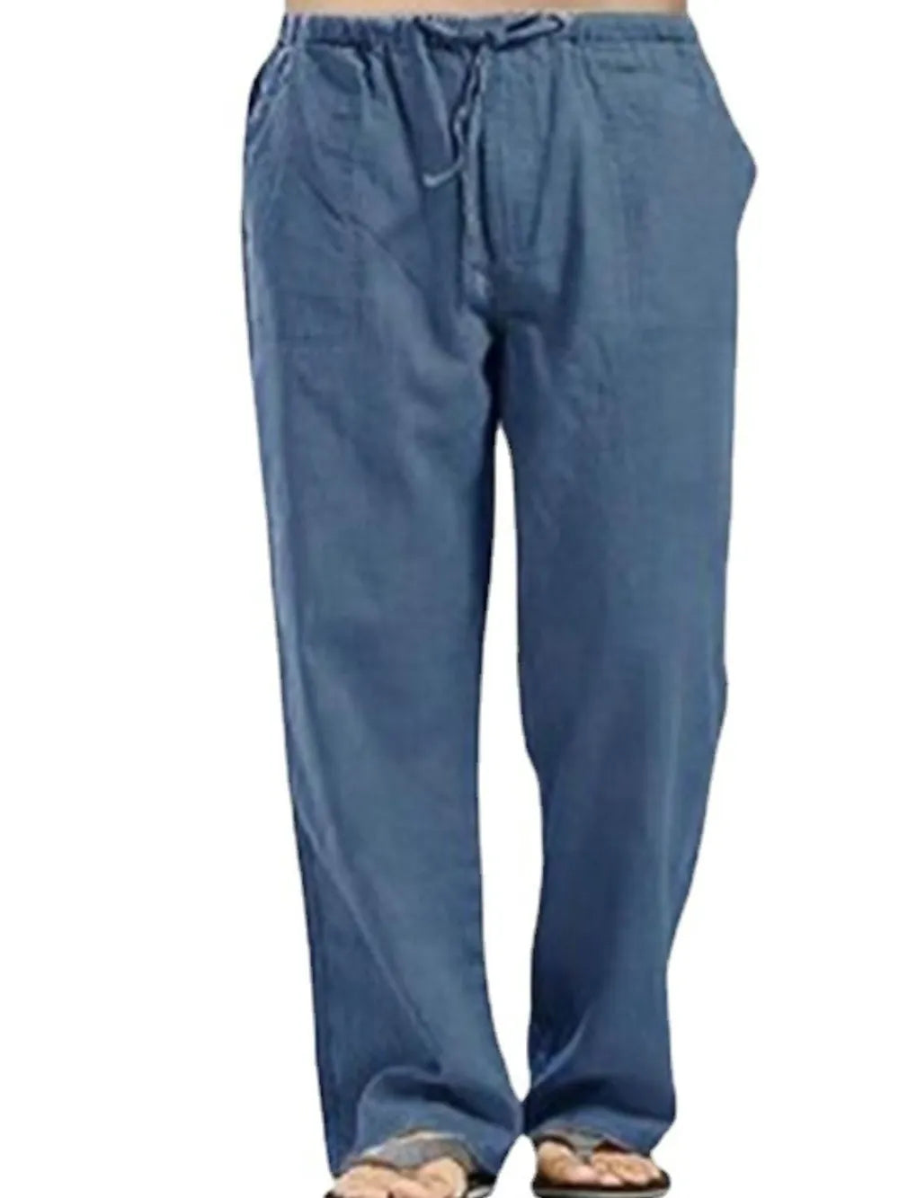 Drawstring Pants with Pockets Plus Size