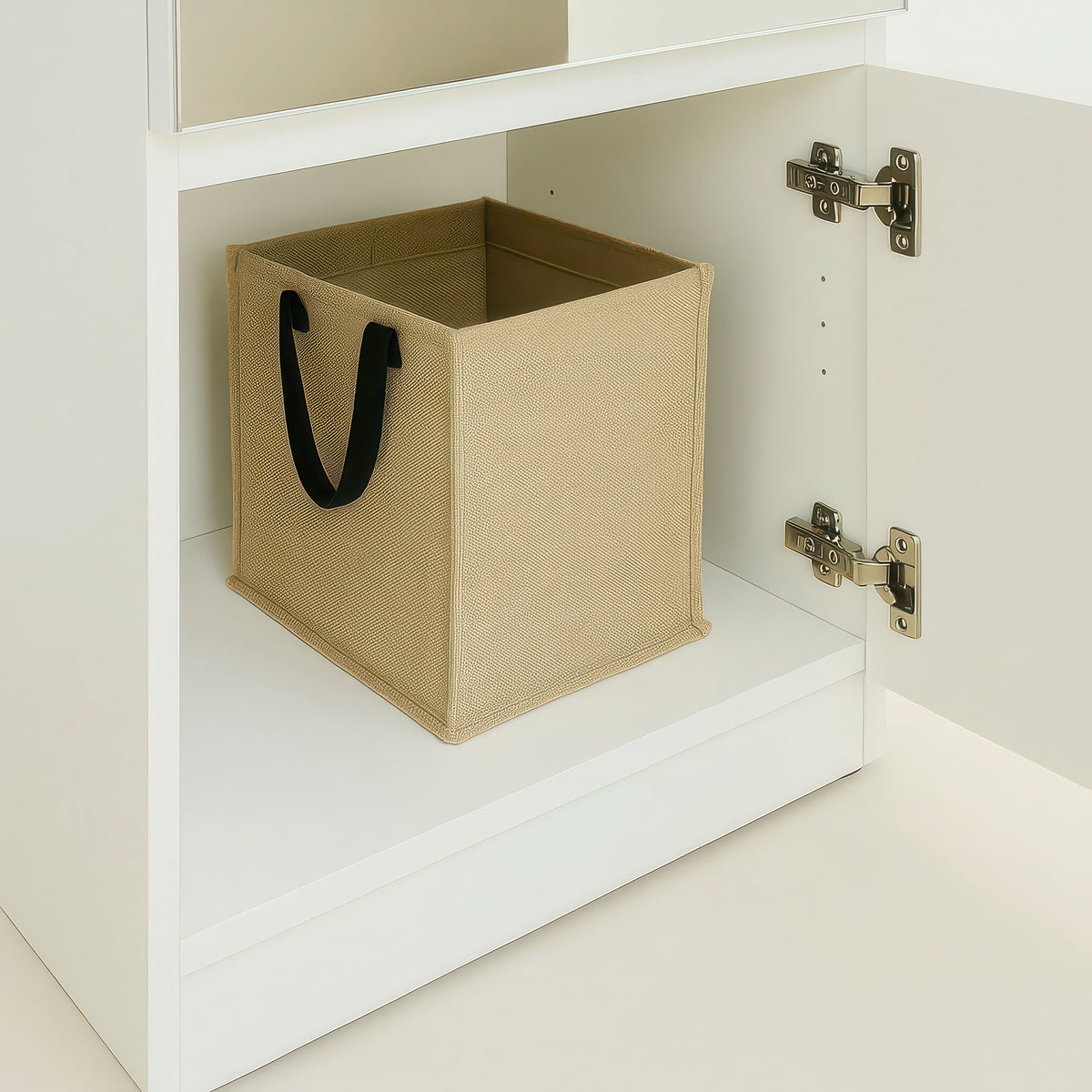 Elise Slim Modular Wood Closet Cabinet with Mirror