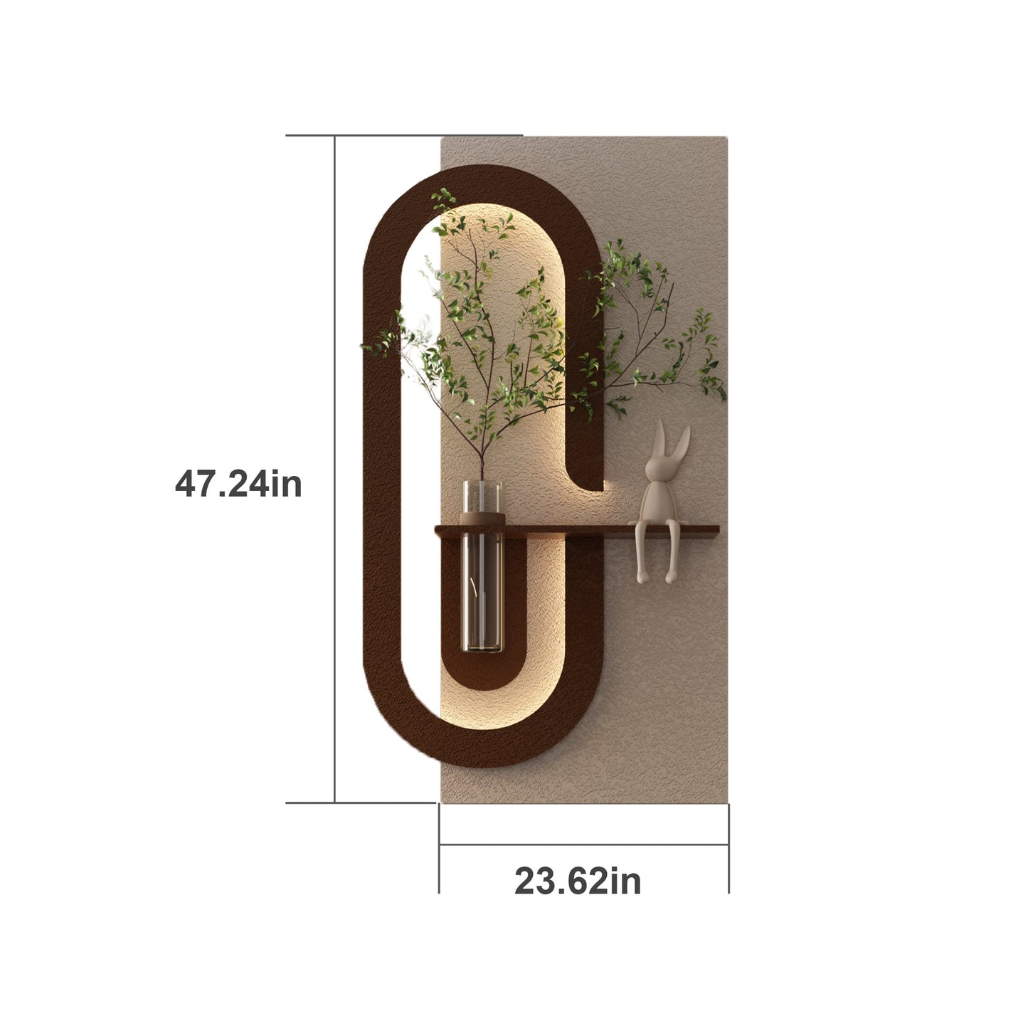 Adjustable 3-Color LED Sandstone Wall Decor