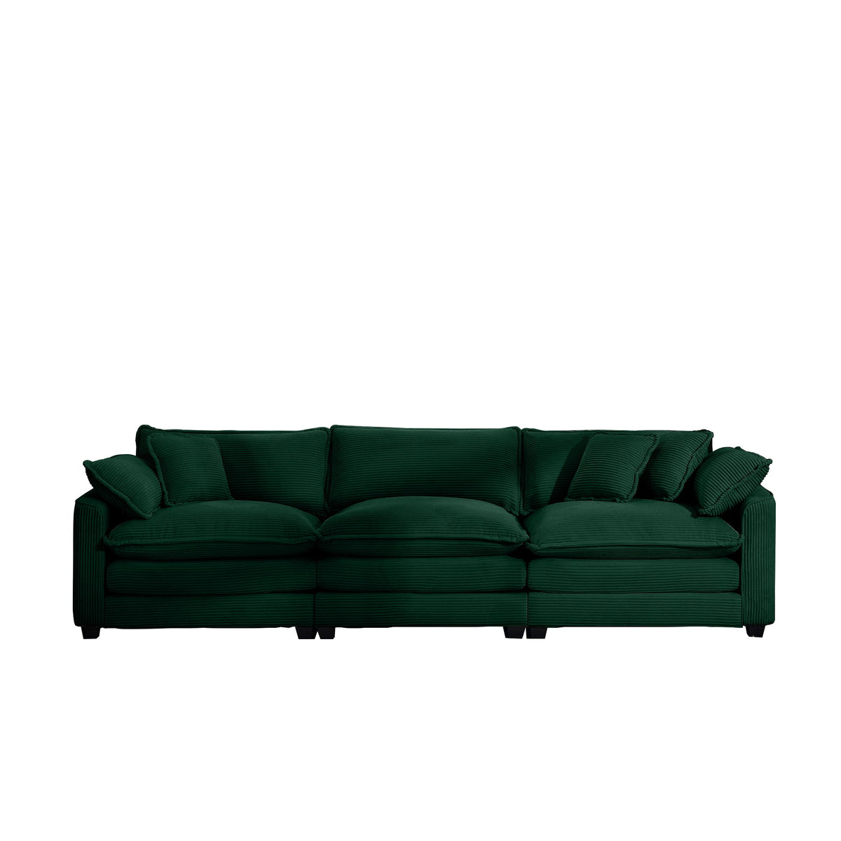 Mid-Century Modern Sectional Sofa - 3 Seater