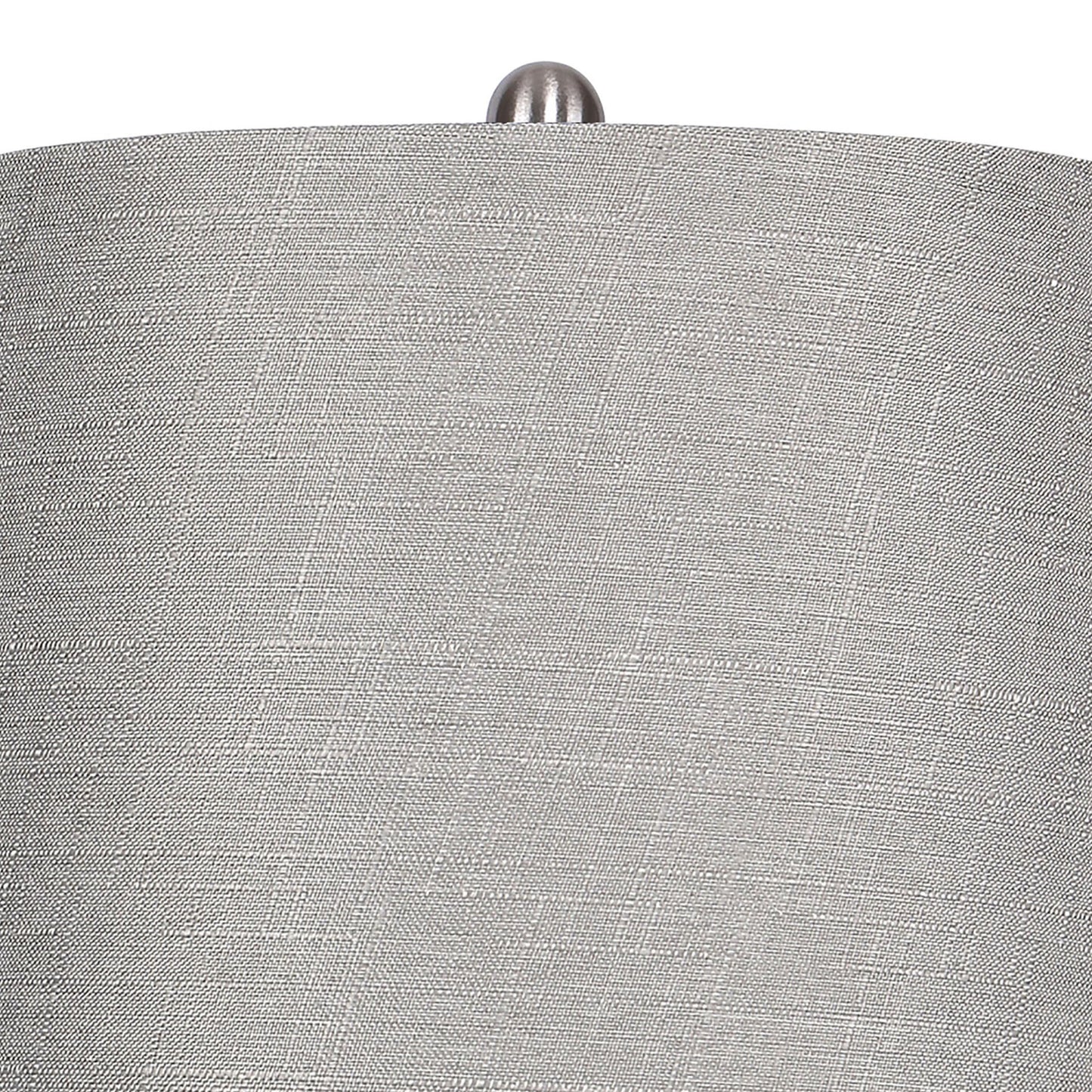 Ashland 27" Contemporary Metal Table Lamp Set in Brushed Nickel