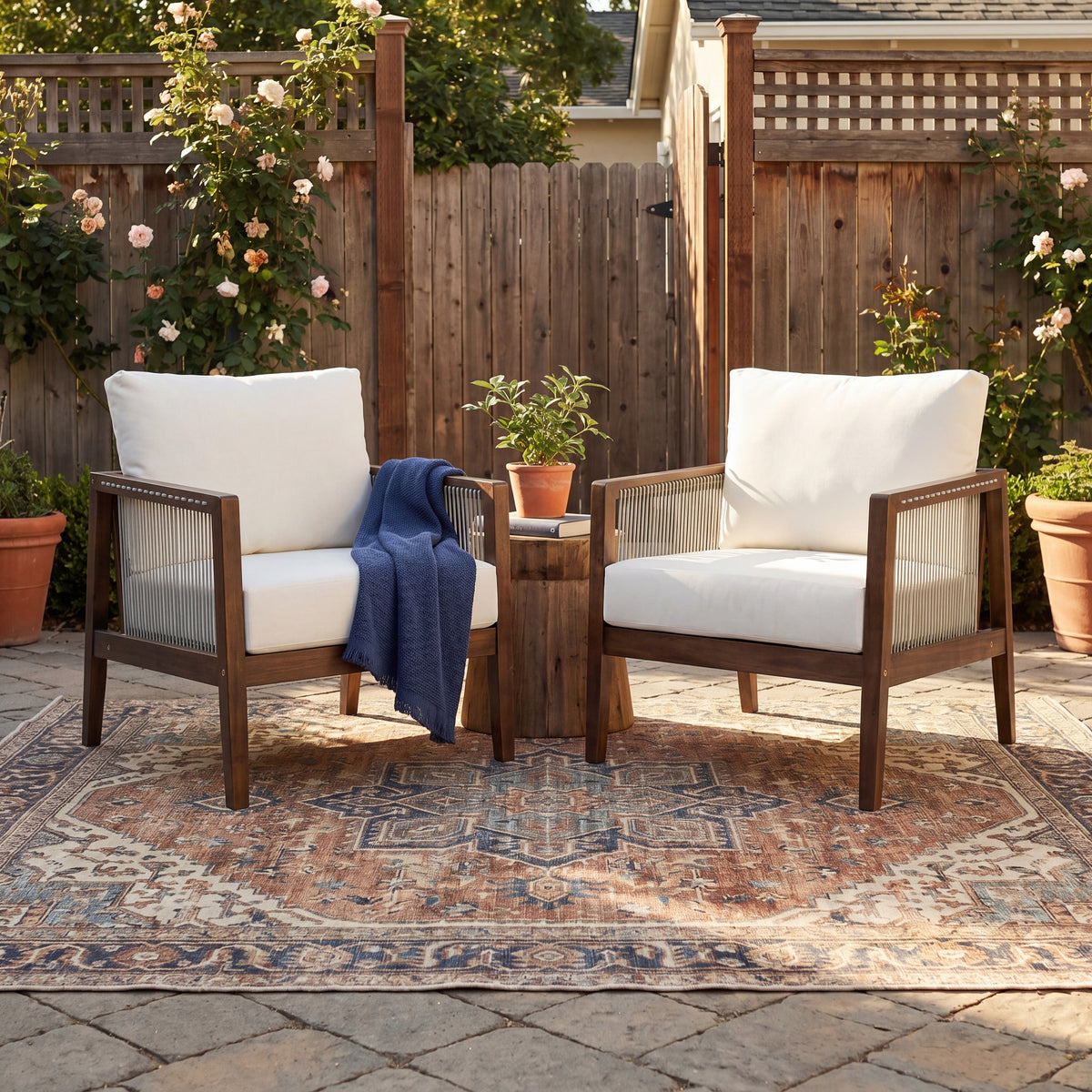 Outdoor Club Chairs (Set of 2)