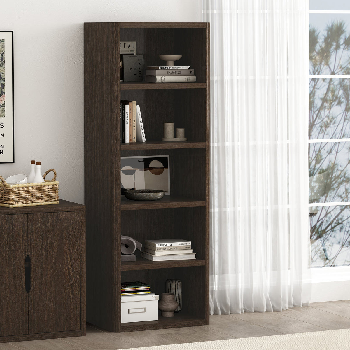 Rivington 28" Open Bookcase in Dark