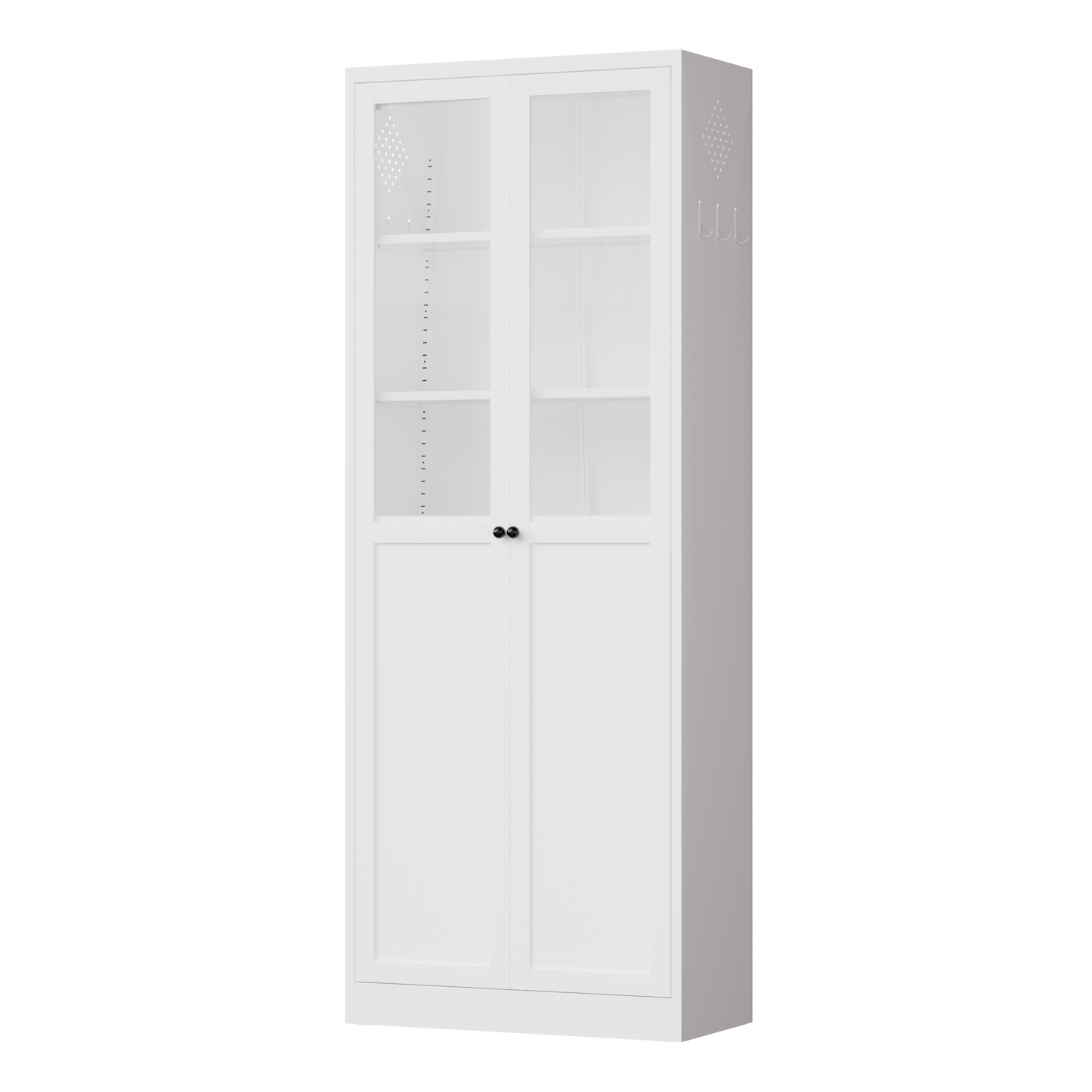 72" Metal Kitchen Pantry Cabinet with Doors & Shelves