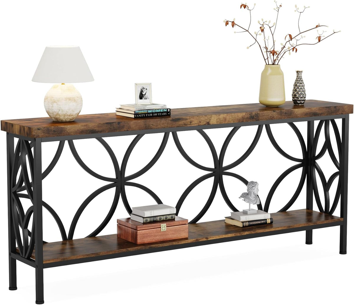 70.9 Inches Extra Long Industrial Console Table
